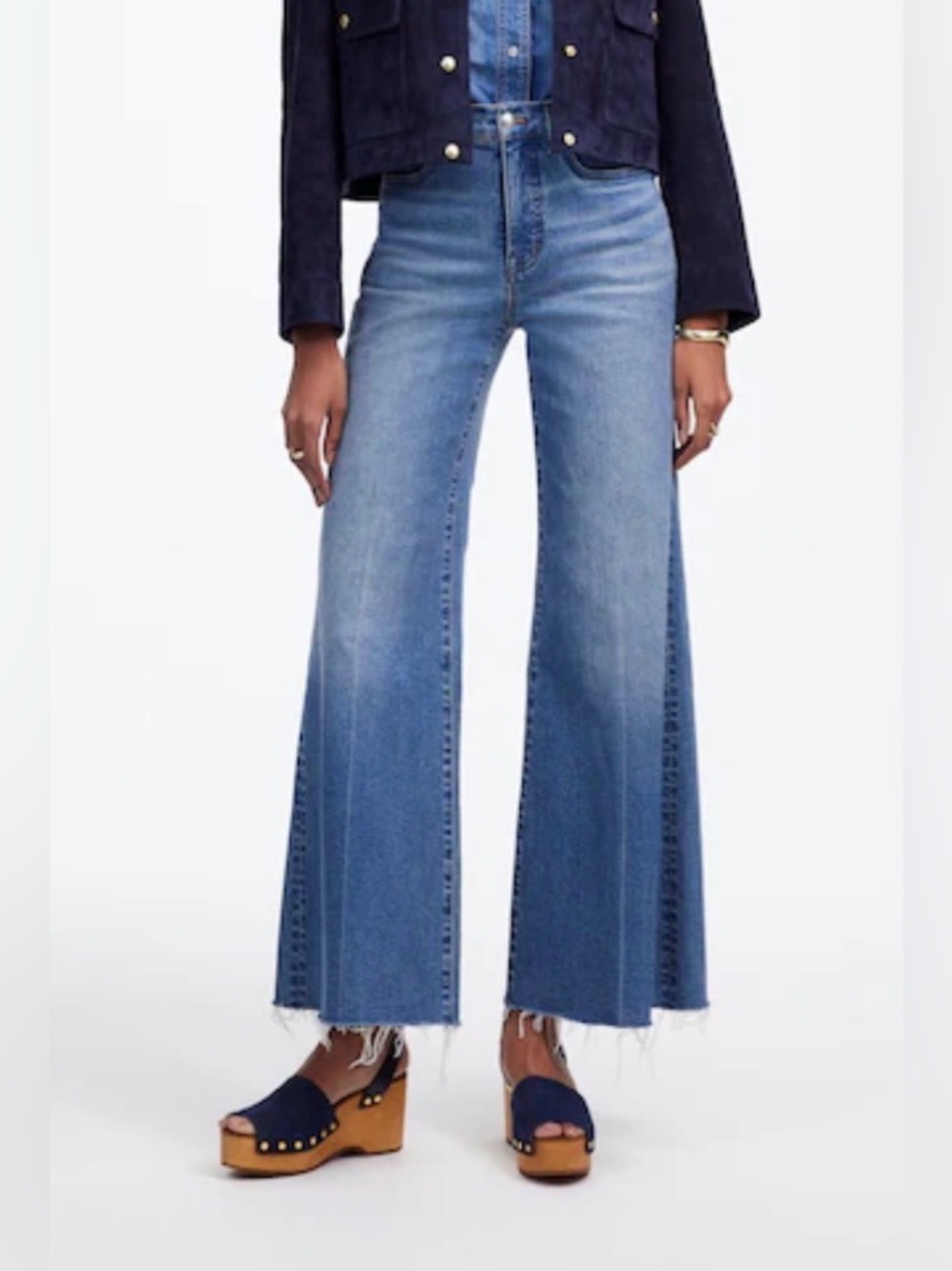 Madewell Flared Wide Leg Jeans 26